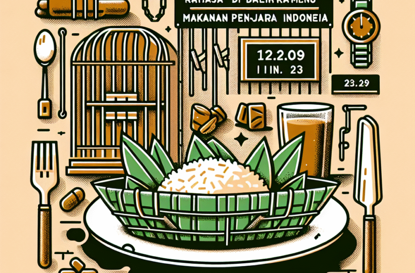 Rahasia di Balik Menu Makanan Penjara Indonesia: Dari Nasi Bungkus hingga