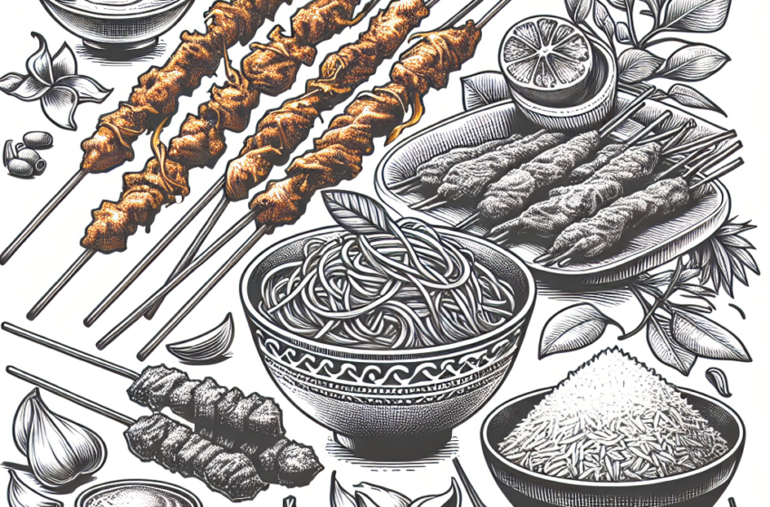 Keindahan Sketsa Makanan Tradisional Indonesia dalam Setiap Goresannya